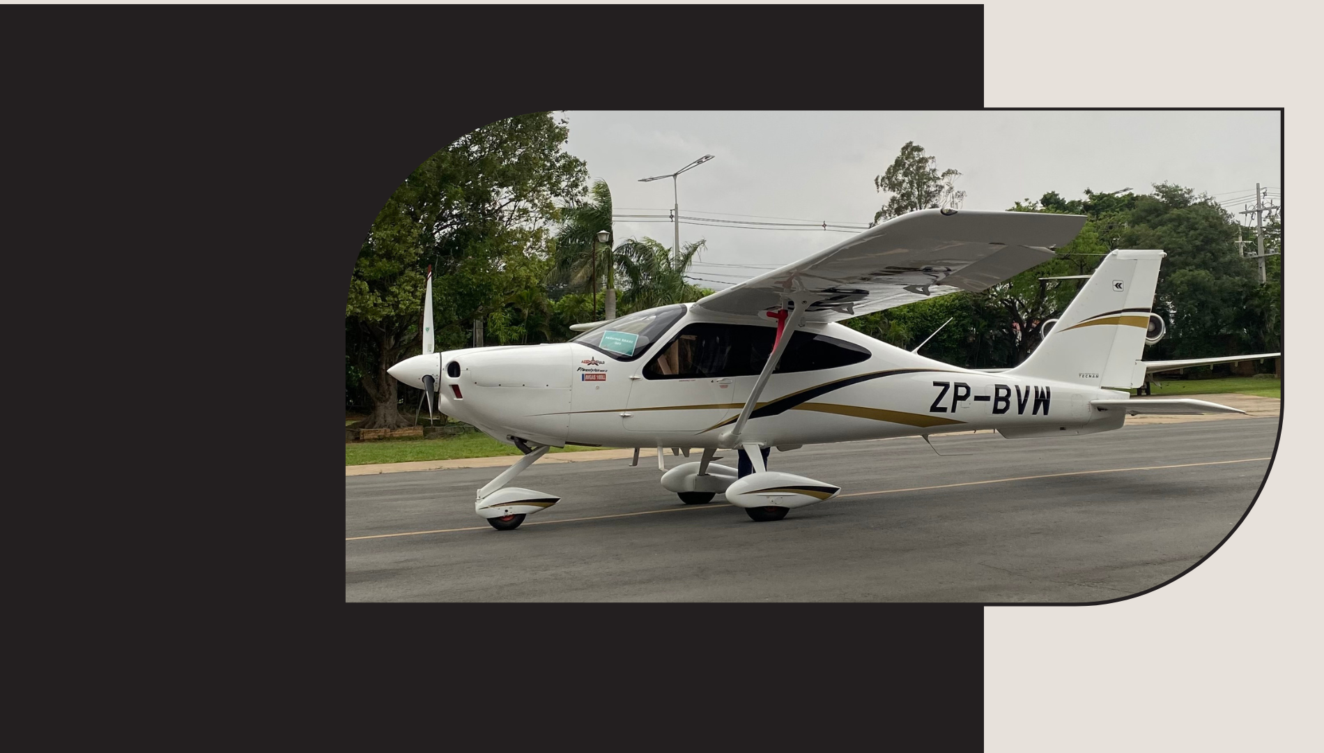 Foto do avião